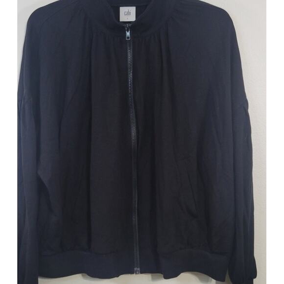 CAbi Sweatshirt Womens Large Goth Biker Witchy Zip Up Balloon Sleeves Sweatshirt - Picture 2 of 9